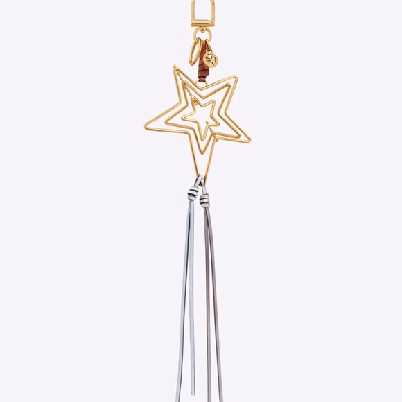 ❌❌SOLD❌❌TORY BURCH✨SPINNING STAR LEATHER TASSEL KEY FOB - Picture 3 of 3